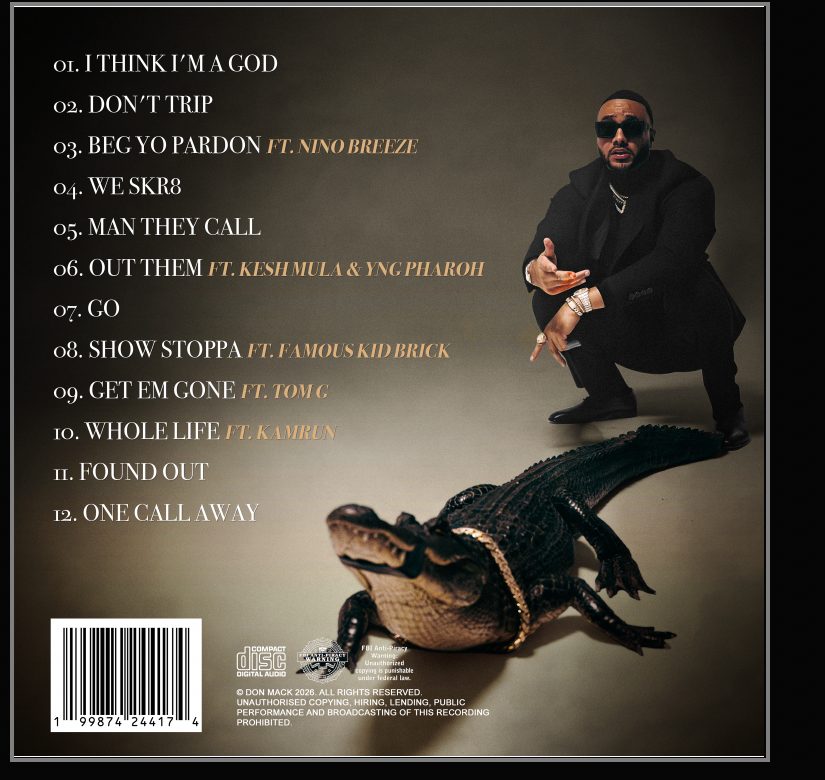 Nothing Was Luck — back cover with tracklist